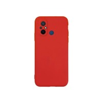 Coque Zanae Color rouge pour Redmi 12C sur fond blanc