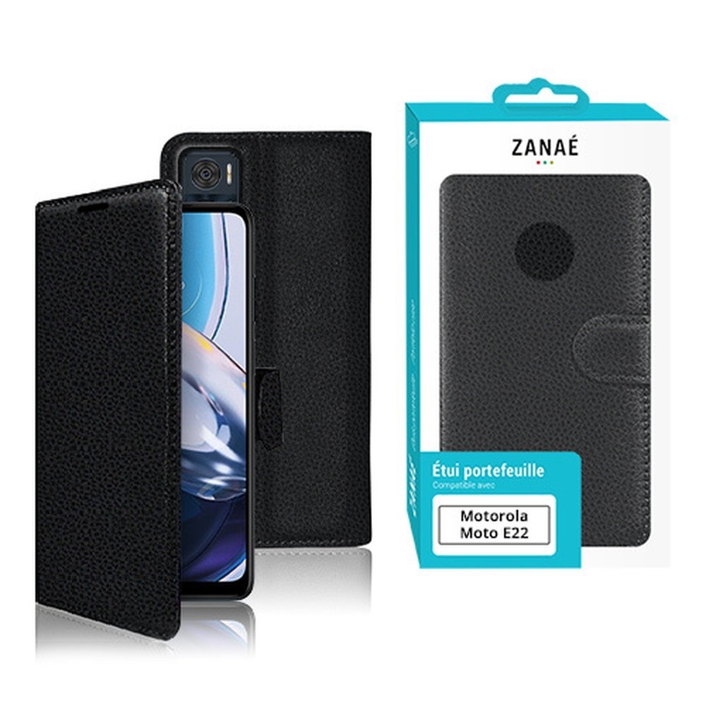 Etui Portefeuille Zanae pour Motorola E22