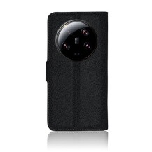 Étui portefeuille noir pour Xiaomi 13 Ultra vue de face