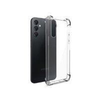 Coque en silicone transparente renforcée pour Galaxy A24 4G