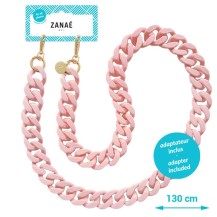 Chaine-bijou Marshmallow rose universel