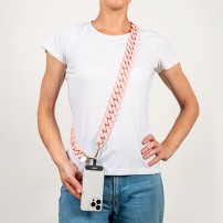 Chaine-bijou Marshmallow rose universel