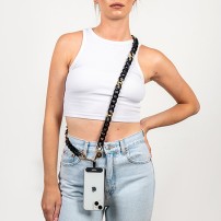 Chaîne-bijou Kepler & gold taille L en acrylique noir