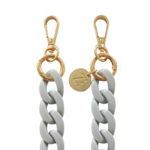 Chaine-bijou Mate rodeo gris à gros maillons