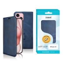 Etui Portefeuille Zanae Columbia pour iPhone 15 en marine