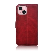 Etui portefeuille rouge Zanae Columbia pour iPhone 15
