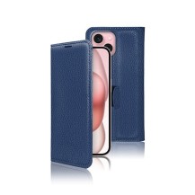 Etui Portefeuille Zanae iPhone 15 Marine