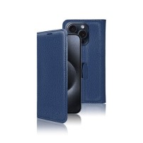 Etui Portefeuille Zanae pour iPhone 15 Pro en marine