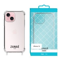 Coque Zanae pour iPhone 15 transparente avec anneaux
