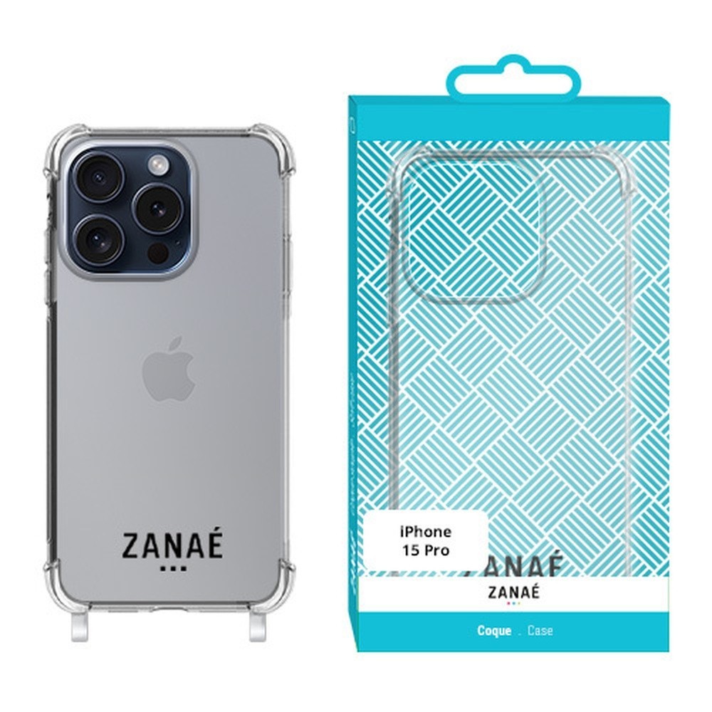 Coque Zanae avec anneaux pour iPhone 15 Pro