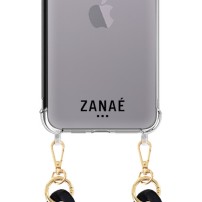 Coque transparente avec logo Zanae pour iPhone 14 Pro Max