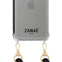 Coque imprimée logo Zanae avec anneaux pour iPhone 15 Pro Max