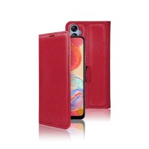 Etui Portefeuille Zanae Rouge pour Samsung Galaxy A04