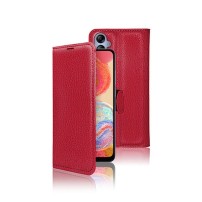 Etui Portefeuille Zanae Rouge pour Samsung Galaxy A04