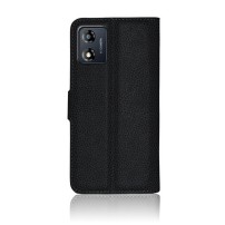 Etui Portefeuille Zanae noir pour Motorola E13