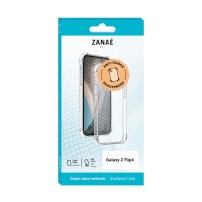 Coque transparente en silicone pour Galaxy Z Flip4 avec coins renforcés
