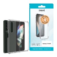 Coque en silicone transparent pour Galaxy Z Fold3 avec coins renforcés