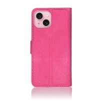 Etui portefeuille Zanae fushia pour iPhone 15