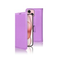 Étui portefeuille Zanae violet pour iPhone 15