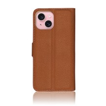 Étui Portefeuille Zanae marron pour iPhone 15
