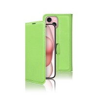 Etui Portefeuille Zanae vert pour iPhone 15