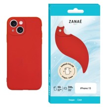Coque Zanae Color rouge pour iPhone 15