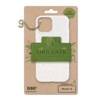 Coque Organik blanche compatible iPhone 15