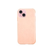 Coque Organik rose pour iPhone 15