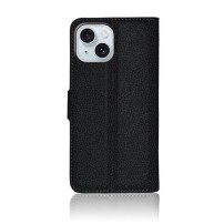 Etui Portefeuille Zanae pour iPhone 15 Plus en noir