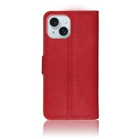 Etui Portefeuille Zanae Rouge pour iPhone 15 Plus