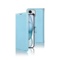 Étui Portefeuille Zanae bleu clair pour iPhone 15 Plus
