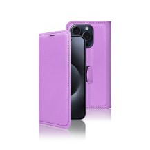 Étui Portefeuille Zanae pour iPhone 15 Pro en violet