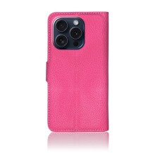Étui portefeuille Zanae pour iPhone 15 Pro en fushia