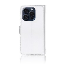Etui Portefeuille Blanc pour iPhone 15 Pro