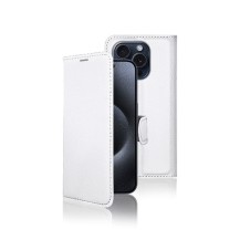 Etui Portefeuille Blanc pour iPhone 15 Pro