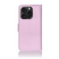 Étui portefeuille rose pour iPhone 15 Pro Max