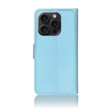 Etui portefeuille Zanae bleu clair pour iPhone 15 Pro Max