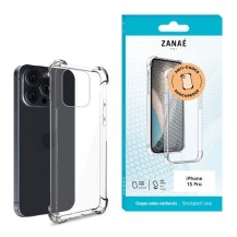 Coque Silicone Transparent avec Coins Renforcés pour iPhone 15 Pro