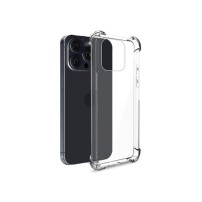 Coque Silicone Transparent avec Coins Renforcés pour iPhone 15 Pro