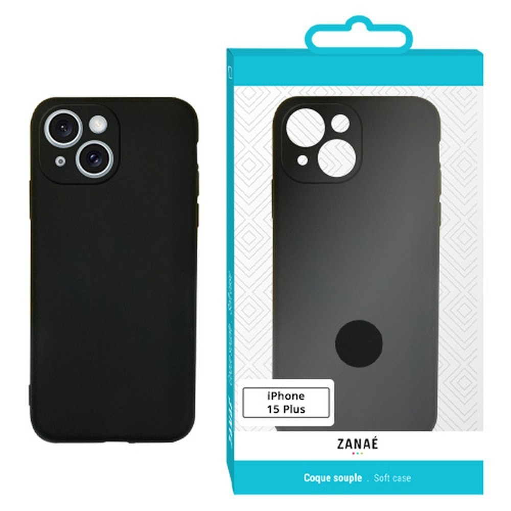 Coque Zanae Color pour iPhone 15 Plus en noir