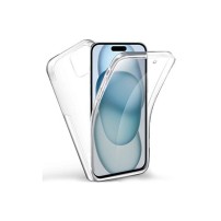 Coque 360 transparente pour iPhone 15 Plus