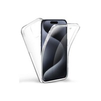 Coque 360 transparente pour iPhone 15 Pro
