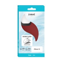 Coque Double Layer Rouge pour iPhone 15
