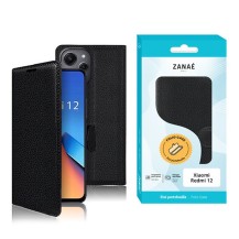 Etui Portefeuille Zanae Noir pour Redmi 12