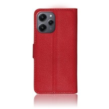 Étui portefeuille Zanae rouge pour Redmi 12