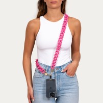 Chaîne-bijou Rocking Chair Fushia sur fond blanc