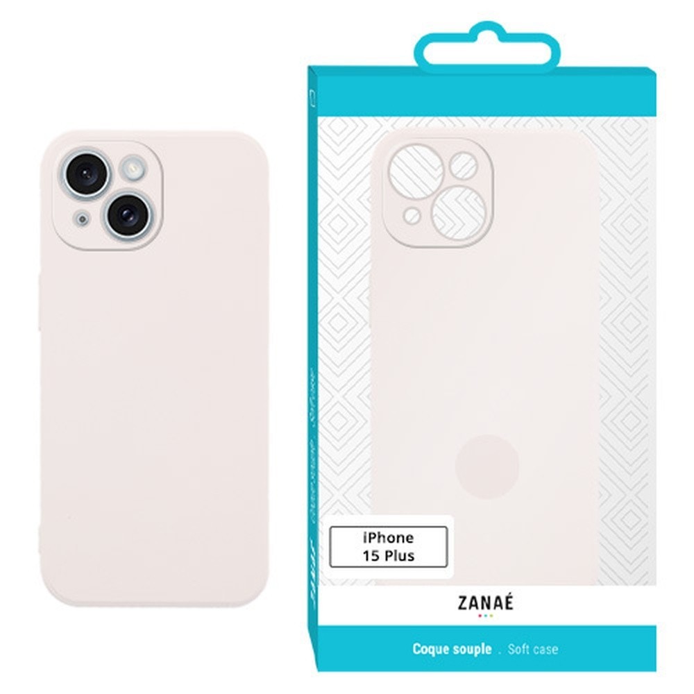 Coque Zanae Color Beige pour iPhone 15 Plus