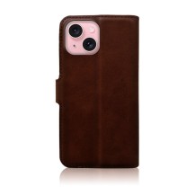 Etui portefeuille Zanae Columbia marron pour iPhone 15