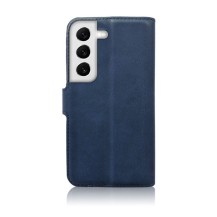 Etui portefeuille Zanae Columbia en cuir PU marine pour Galaxy S22