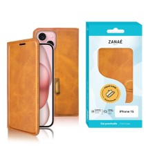 Étui Portefeuille Zanae Columbia pour iPhone 15 couleur moutarde
